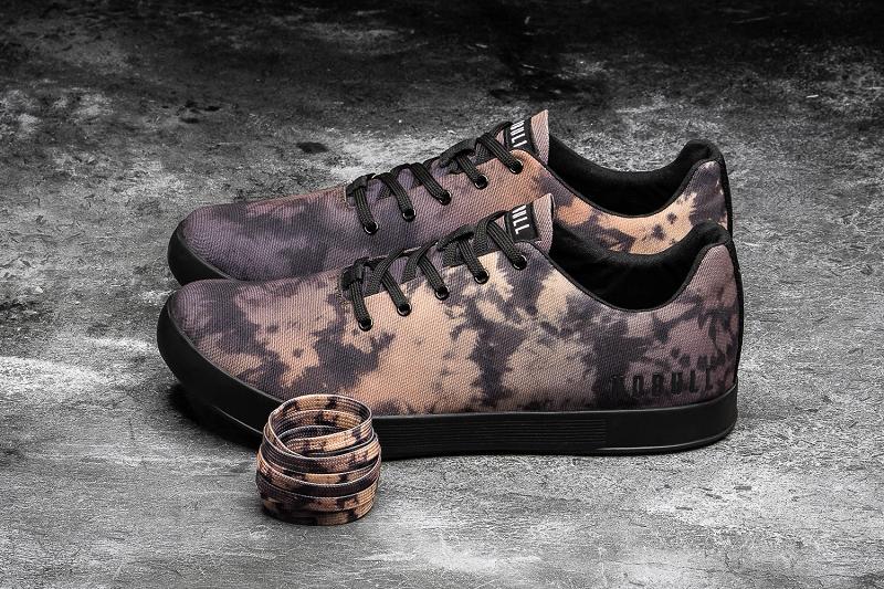 Black Nobull Toffee Tie-Dye Canvas Women's Trainers | CA Q1947M